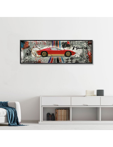 Tableau grand format Lamborghini Miura – RUBIX