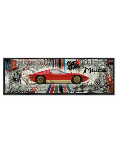 Tableau grand format Lamborghini Miura – RUBIX