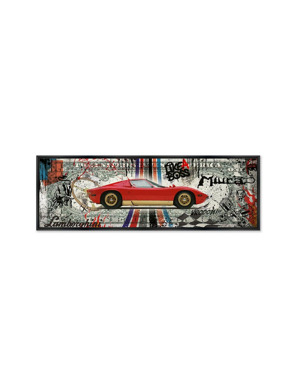 Tableau grand format Lamborghini Miura – RUBIX