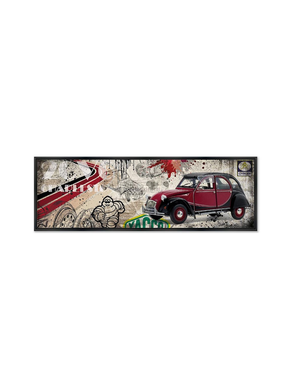 Tableau mural 2CV Charleston – RUBIX