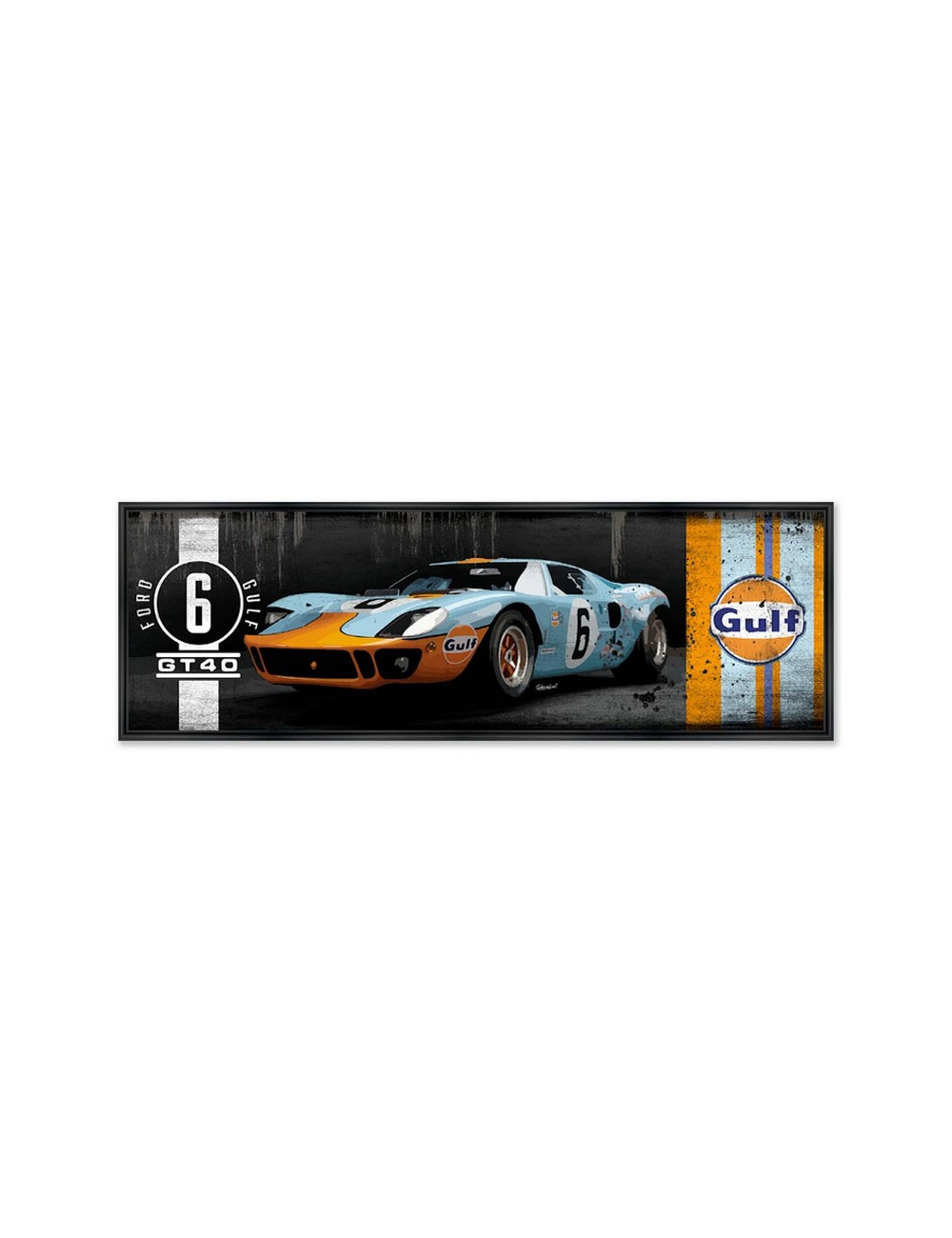 Ford GT40 Gulf – Tableau Rubix 50x150 cm
