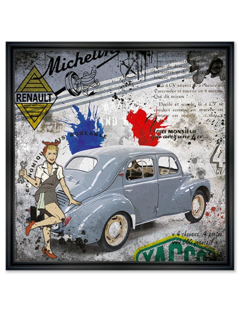 Tableau Renault 4CV par Rubix