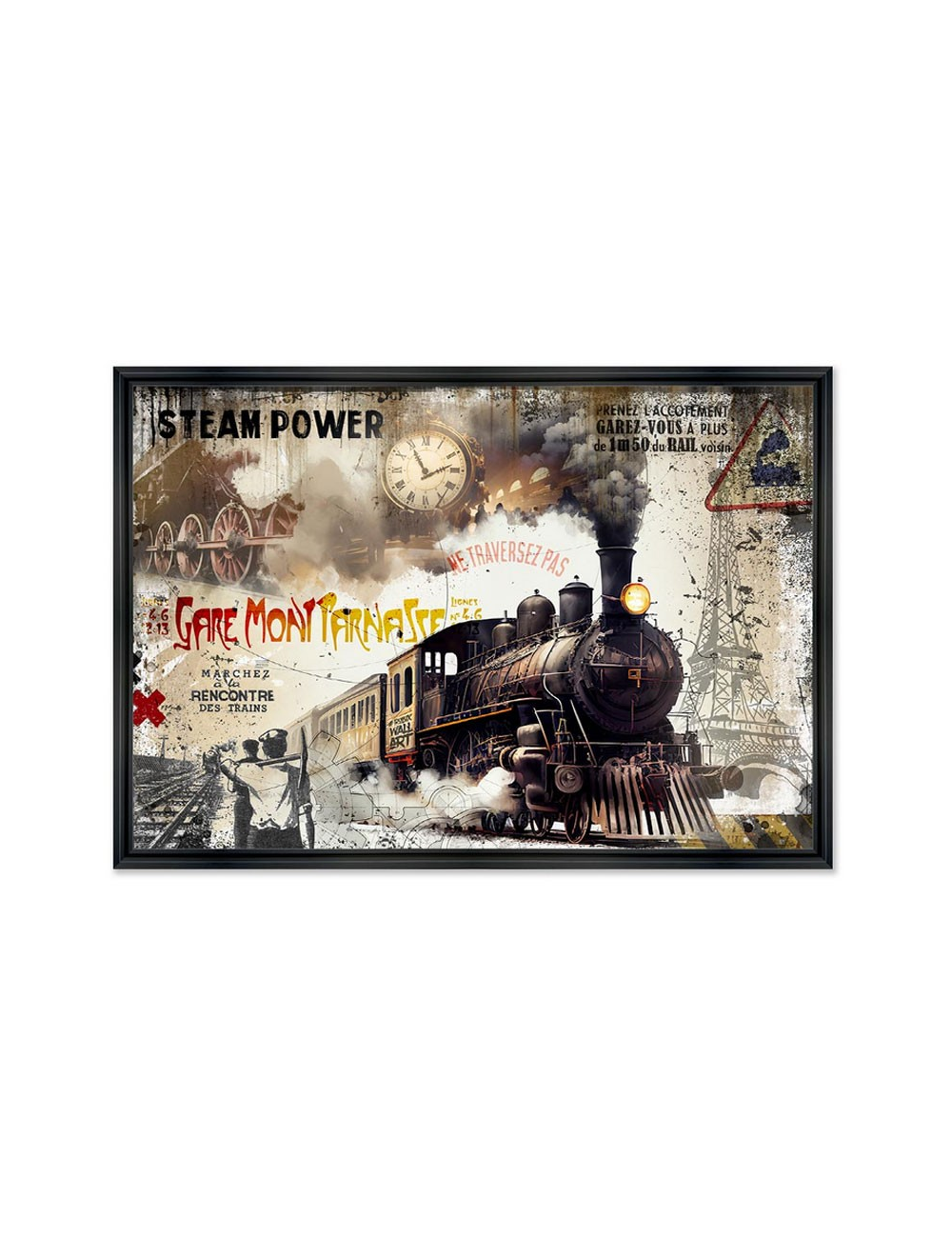 Tableau Rubix- Steam Power- 80x120 cm