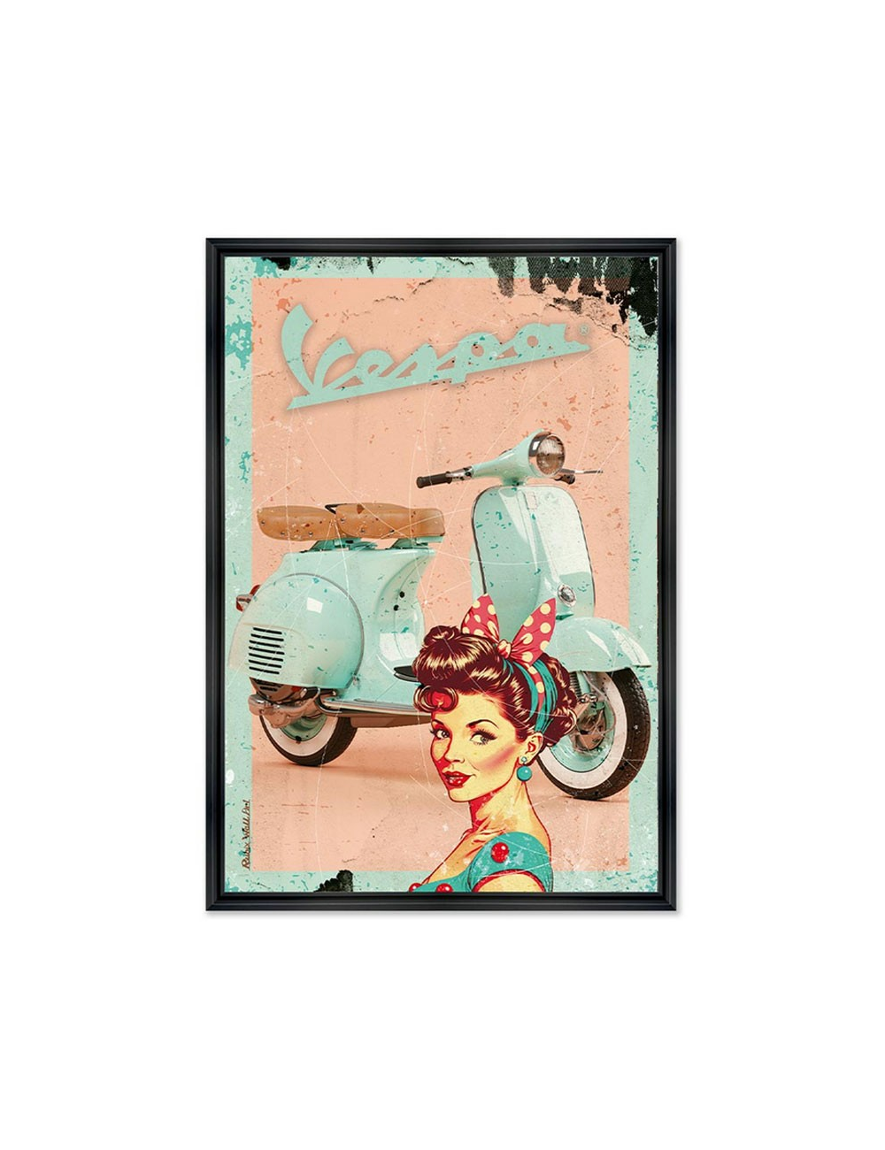Tableau Rubix Vespa Rétro