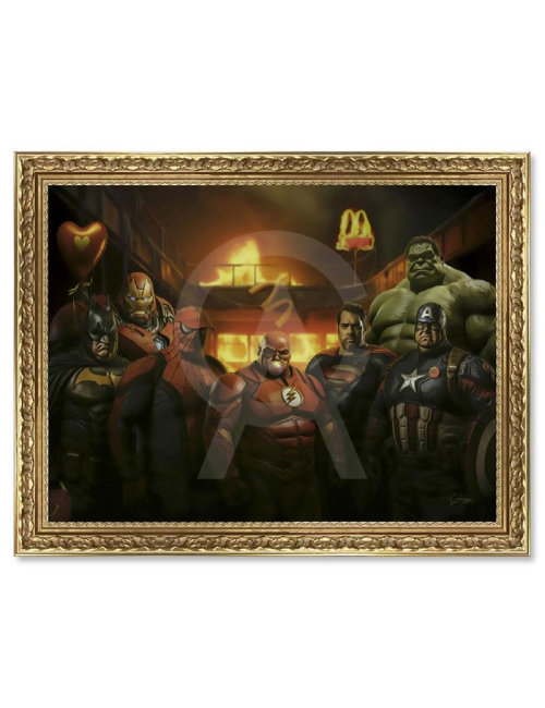 "Fatvengers",60x80cm, Alexandre Granger