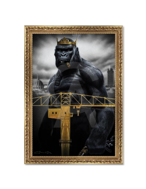 "Kong in Nantes", tableau design A. Granger