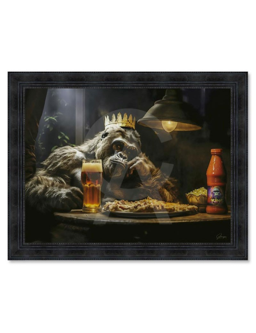 "King Lunch",30x40cm, tableau d'Alexandre Granger