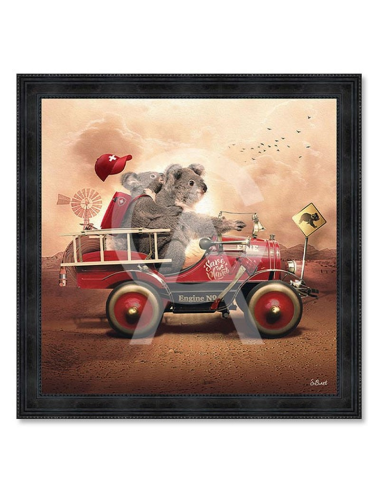 Tableau XXL Koala Fire de Sylvain Binet