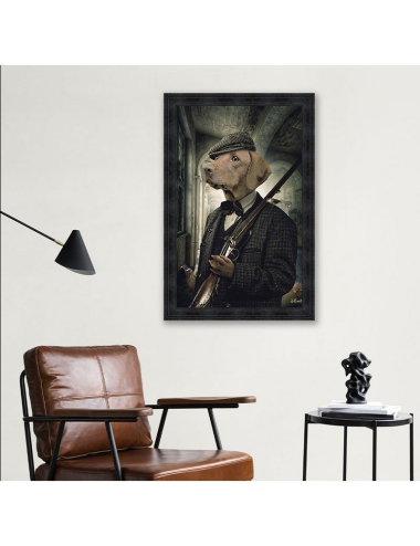 "Chasseur Braque", Tableau grand format 80x120cm de Sylvain Binet
