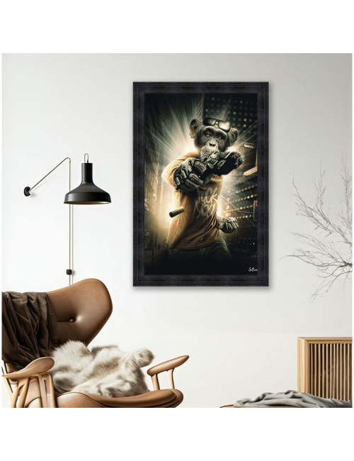"Bad Monkey", 80x120, de SYLVAIN BINET