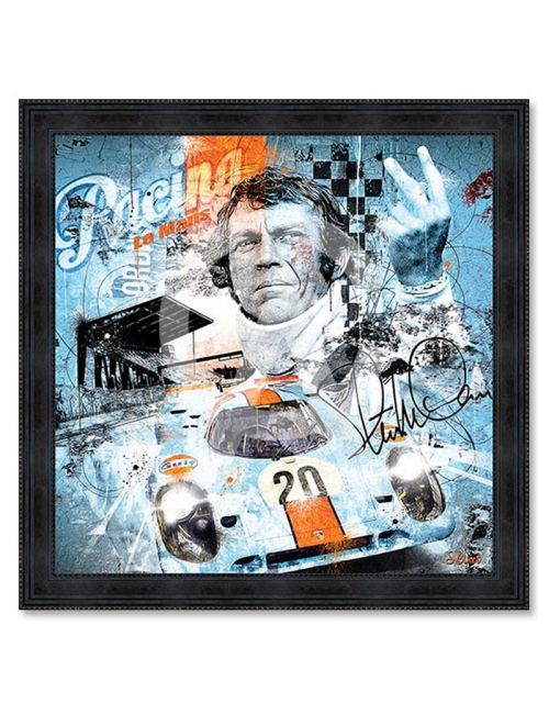 "Steve McQueen,Le Mans", tableau design SYLVAIN BINET