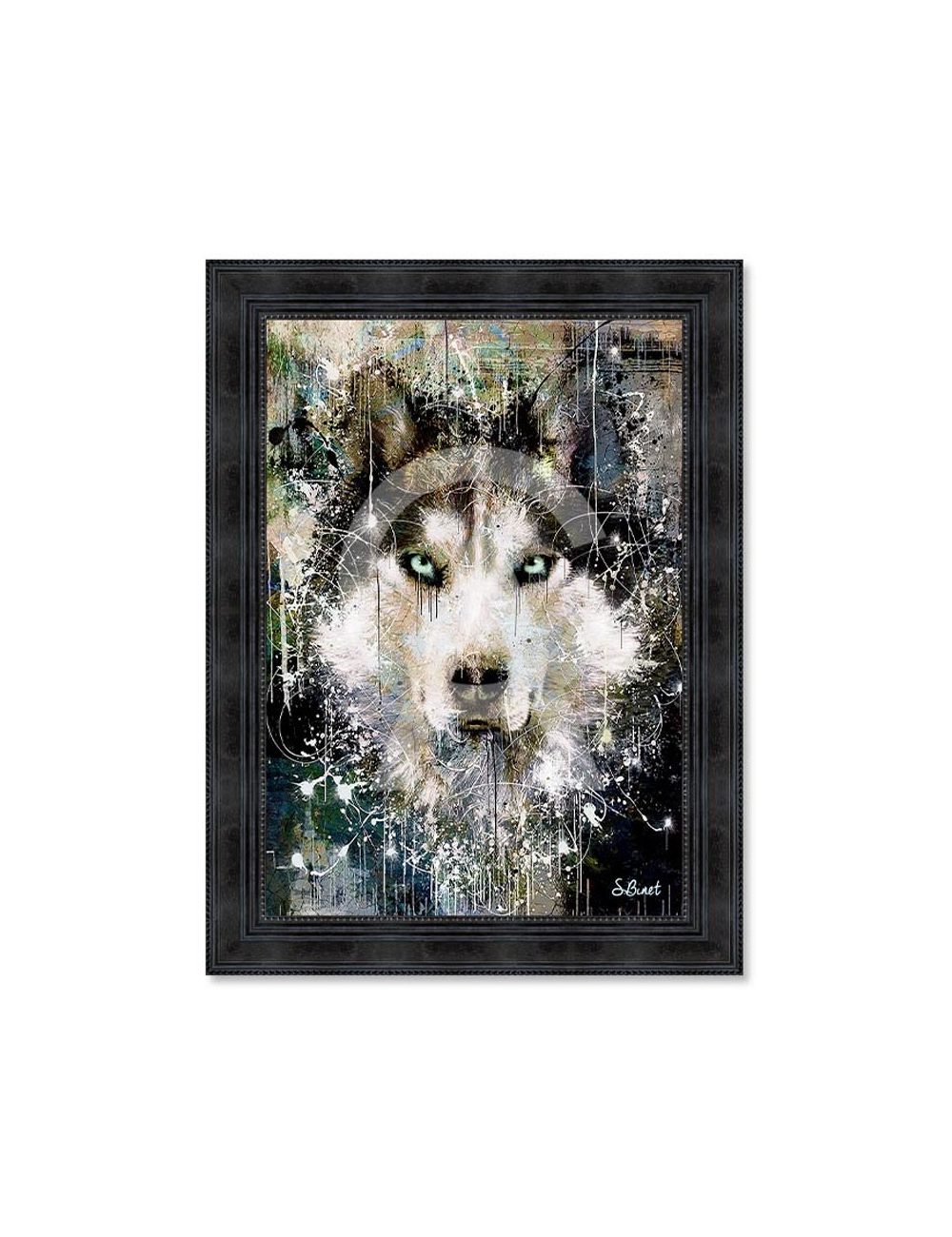 "Loup Pop",80x120cm,Tableau de Sylvain Binet