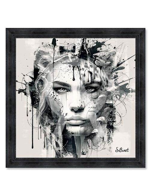 "Femme panthère",tableaux de Sylvain Binet