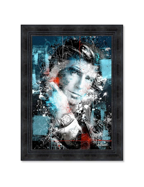 "Pierce Brosnan",80x120cm, tableau de Sylvain Binet