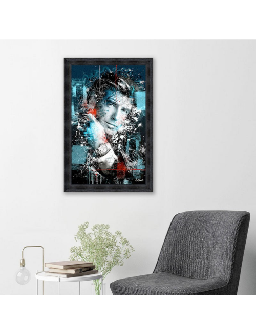"Pierce Brosnan",80x120cm, tableau de Sylvain Binet