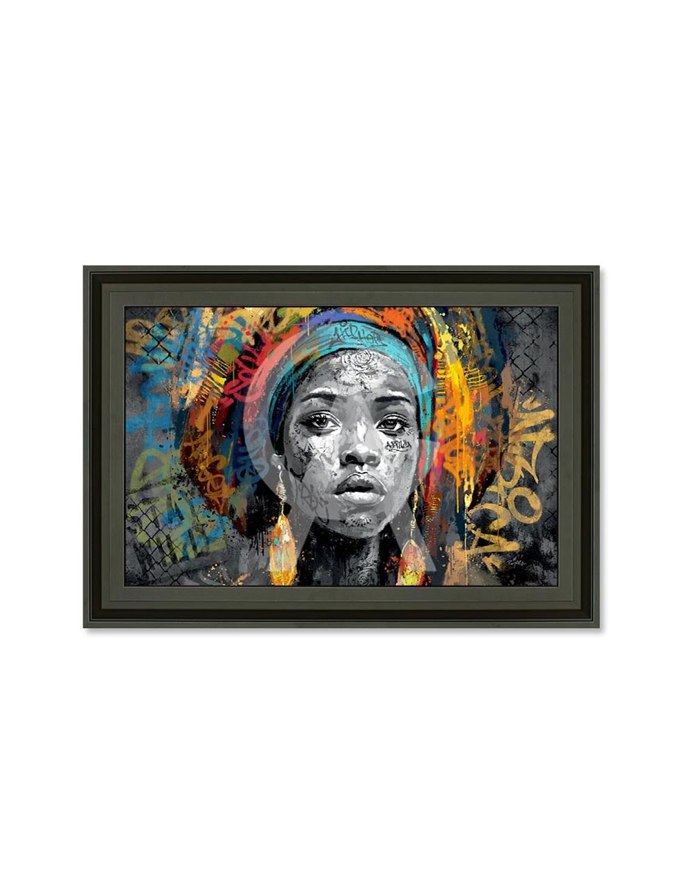 Portrait d'Awa, tableau de ROMARIC