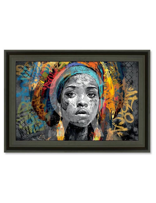 Portrait d'Awa, tableau de ROMARIC