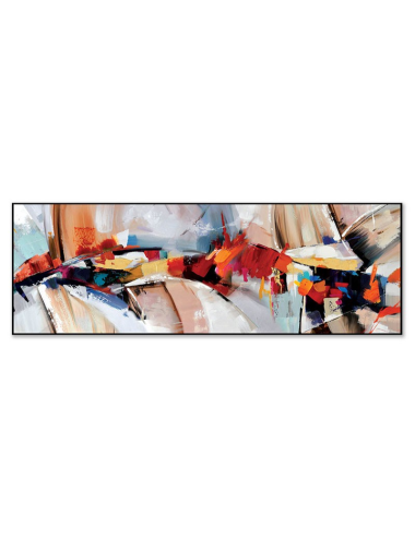 Tableau abstrait moderne – Toile encadrée 50x150 cm