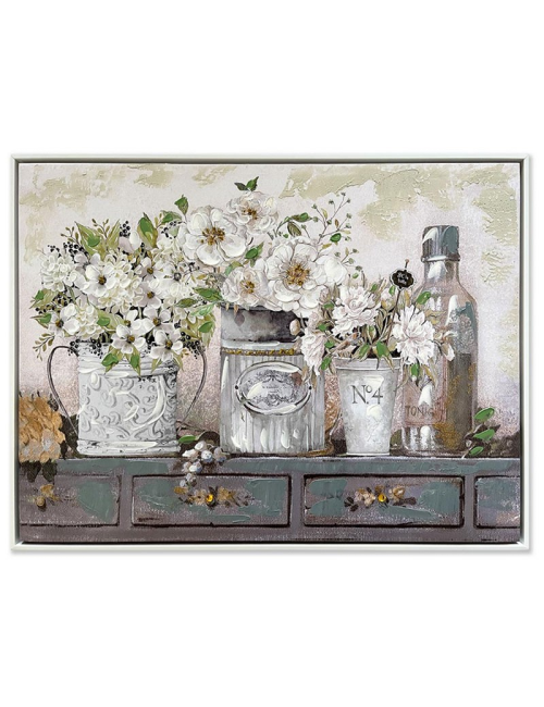 "Bouquets romantiques",Toile florale 60x80 cm