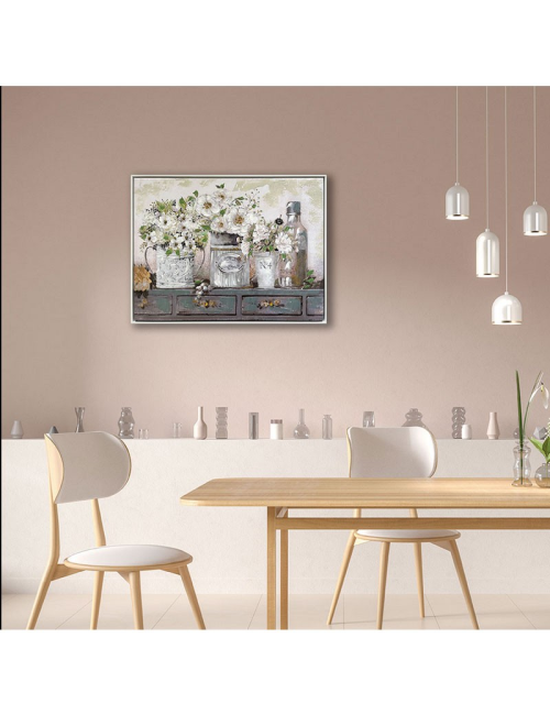 "Bouquets romantiques",Toile florale 60x80 cm
