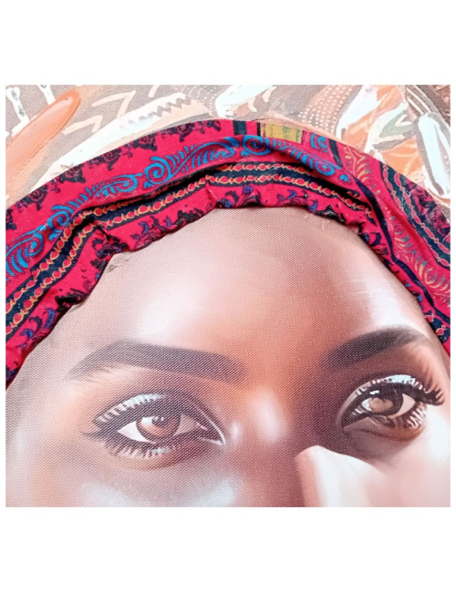 "Femme africaine au turban", Tableau figuratif