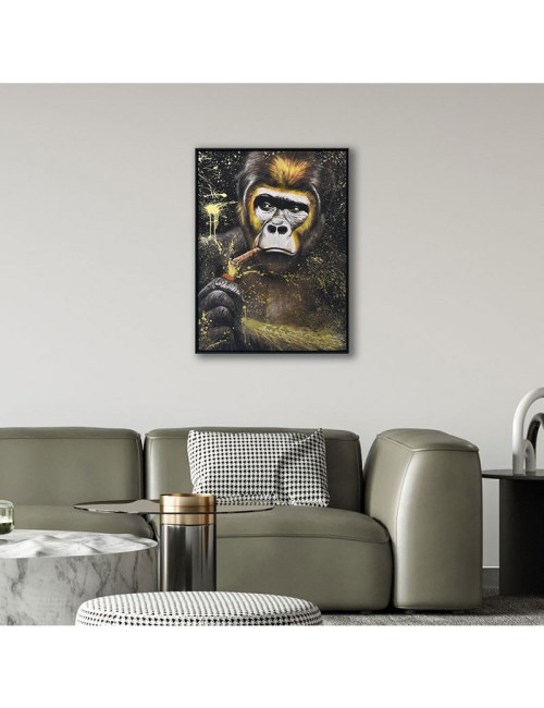 "Gorille cigare", Tableau contemporain