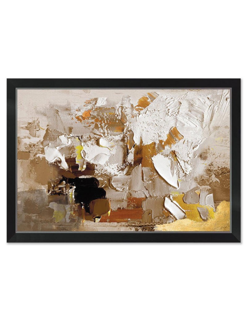 " Nuance sable et ocre", Toile abstraite, 80x120cm