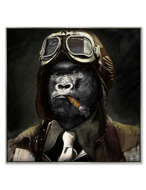 Gorille aviateur, tableau contemporain