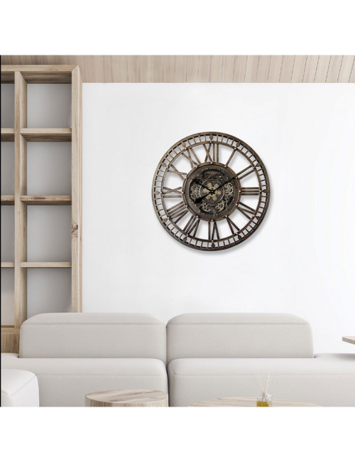 Horloge industrielle " ROUAGES ",à engrenages