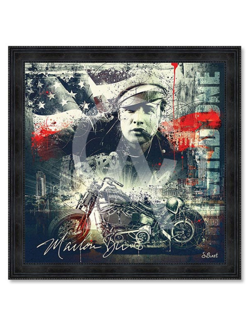 Marlon brando,Tableau 68x68cm de de Sylvain BINET