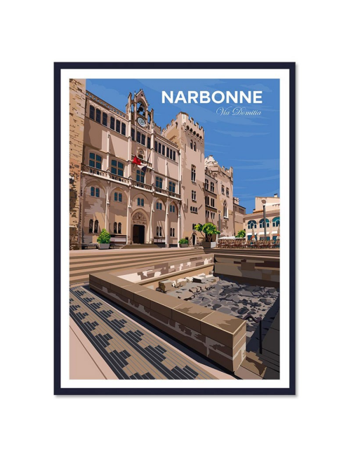 Affiche encadrée Narbonne – Via Domitia