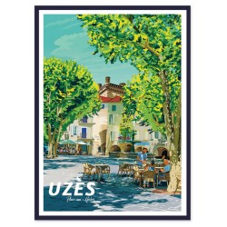 "Uzès, place aux herbes",...