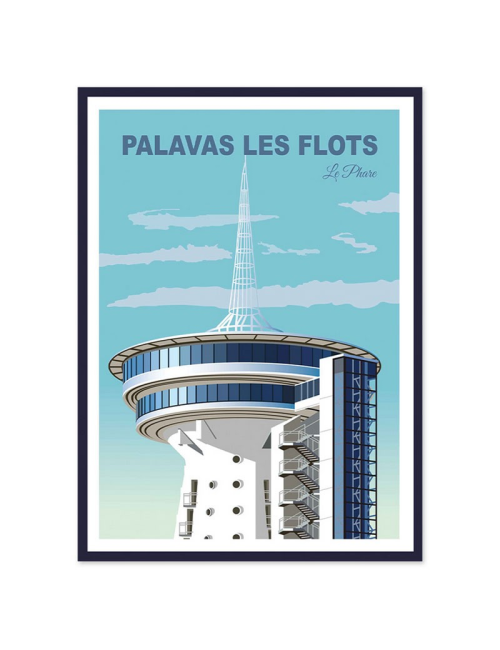 Palavas Les Flots Le Phare-Affiche encadrée