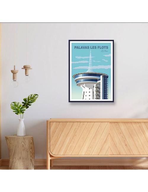 Palavas Les Flots Le Phare-Affiche encadrée