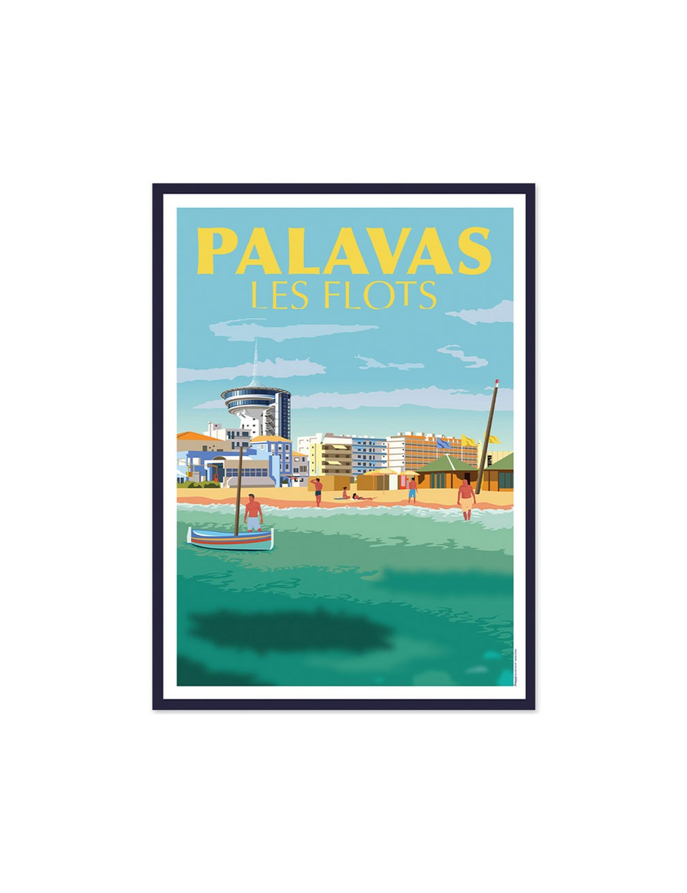 Affiche encadrée Palavas-les-Flots, plage