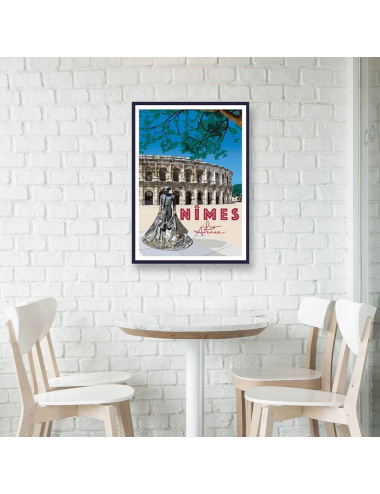 Affiche encadrée Les Arènes de Nîmes