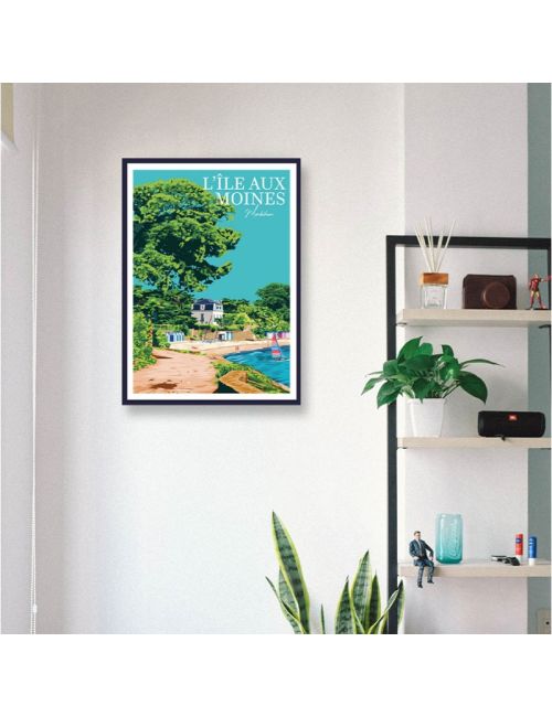 L'île aux moines-Travel poster vintage