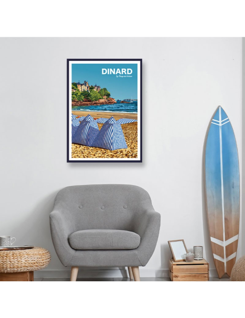 Dinard- Affiche Travel poster encadrée