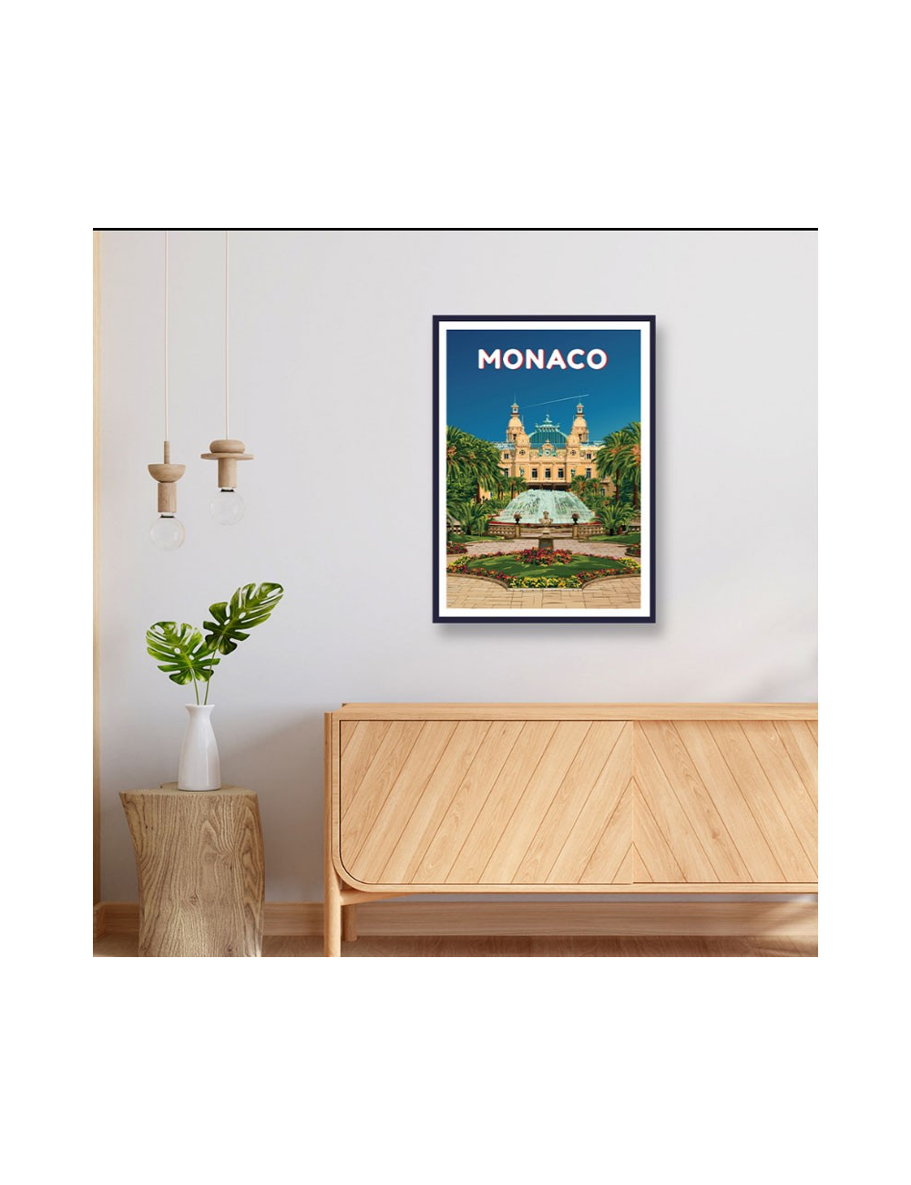 Photo Vintage Monte-Carlo 1880 - Tirage Albuminé 'Entrée Du Casino', Référence MR8791