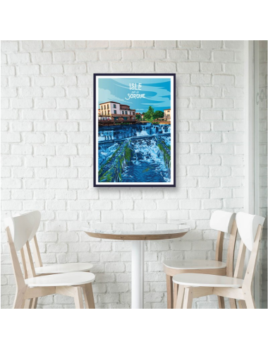 L'Isle sur la Sorgue-Travel poster encadré