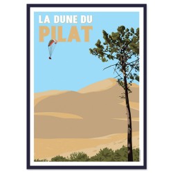 "La dune du Pilat", Affiche...