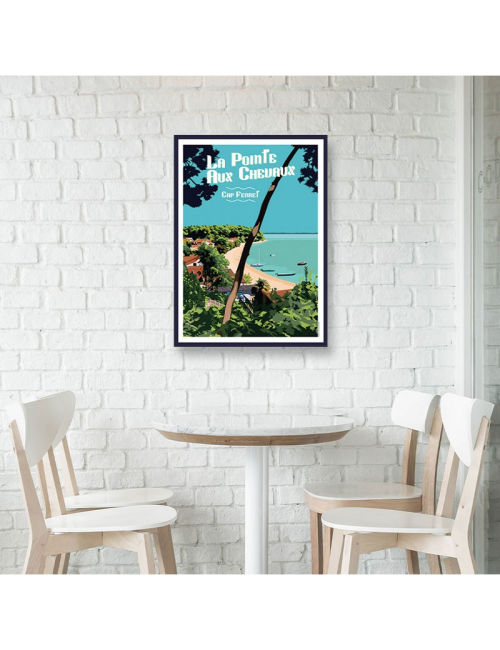 Affiche La Pointe aux Chevaux Cap Ferret