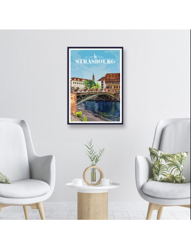 Affiche Strasbourg Petite France – Poster encadré décoratif