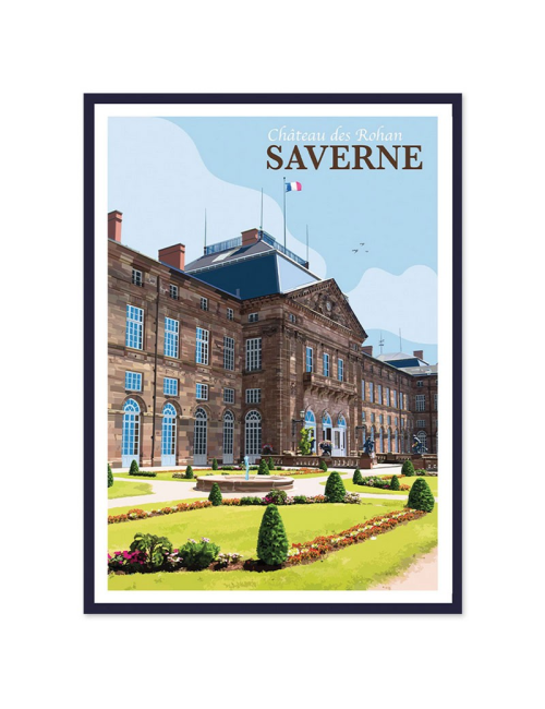 Affiche encadrée Saverne Château des Rohan