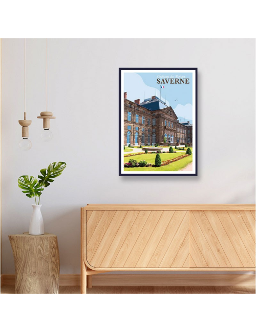 Affiche encadrée Saverne Château des Rohan