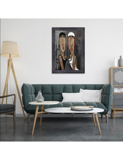 Tableau À l’eau les filles - Martine Gonnin - 80x120cm