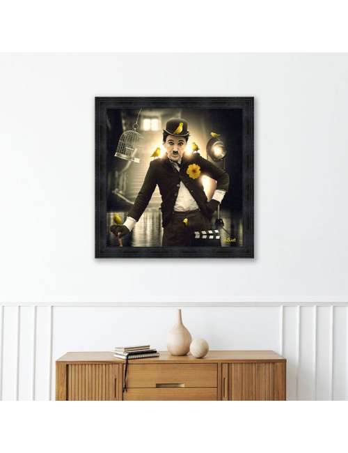 Charlie Chaplin, Tableau XXL de Sylvain Binet