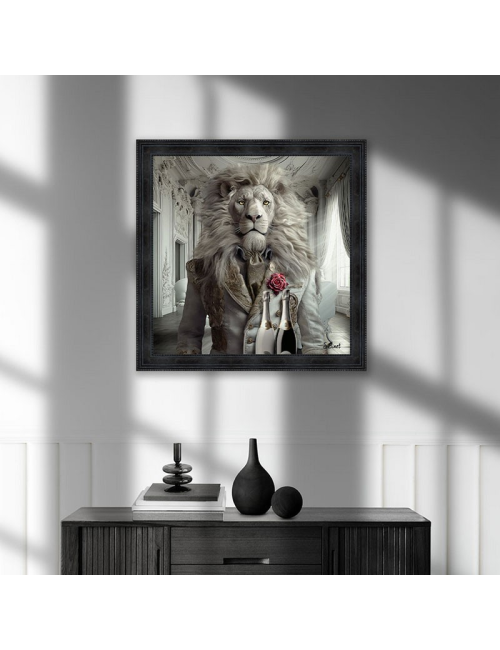 Tableau XXL Lion Luxury de Sylvain Binet