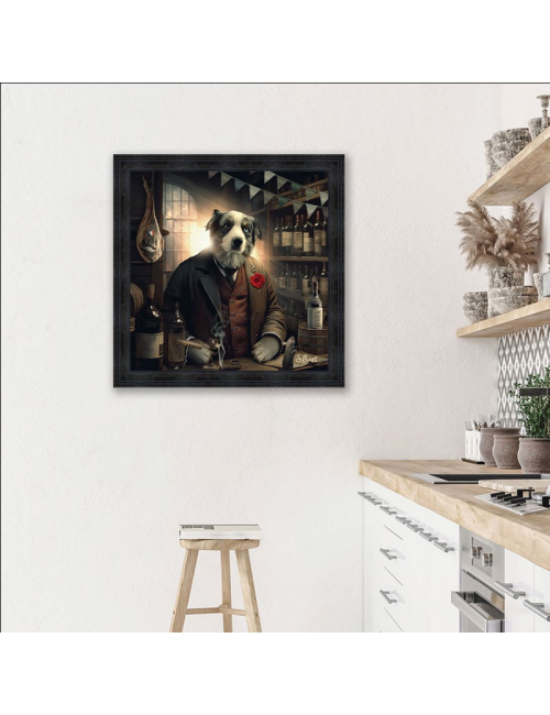 Chien caviste, Tableaux XXL de Sylvain Binet