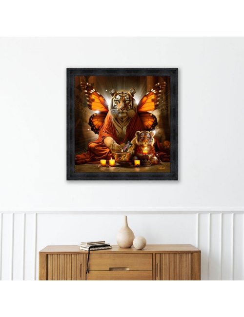 Tigre Hindou,Tableaux de Sylvain Binet